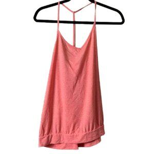 GAP FIT Breathe T Back Work Out Athleisure Tank Top Size Medium Coral Orange